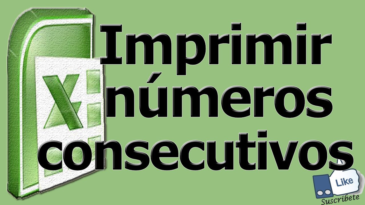 imprimir numeros consecutivos