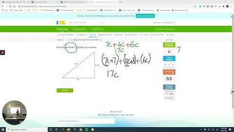IXL Z.5 Add polynomials to find perimeter [8AS]