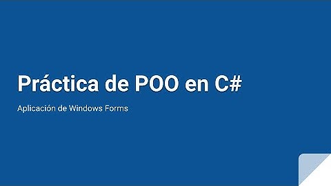 POO Windows Forms - Control ComboBox (lista desplegable)