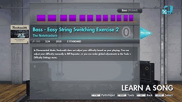 Bass - Easy String Switching Exercise 2 - Rocksmith 2014/ Rocksmith+