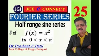 Half range Fourier sine series of x^2 in (0, π) || 18mat31 || Dr Prashant Patil