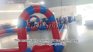 8x8m Inflatable race track for bumper car#inflatablegame #racetrack #bumpercar