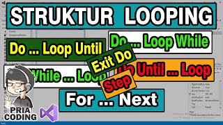Cara Menggunakan Struktur Looping  For Do Loop While Until Each Step Pada VB.Net