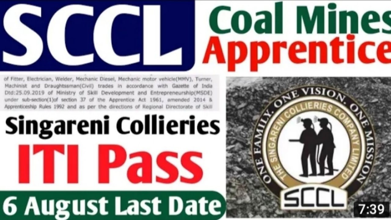 sccl coal mines apprentice 2022 ! ITI latest apprentice 2022! ITI latest vacancy 2022