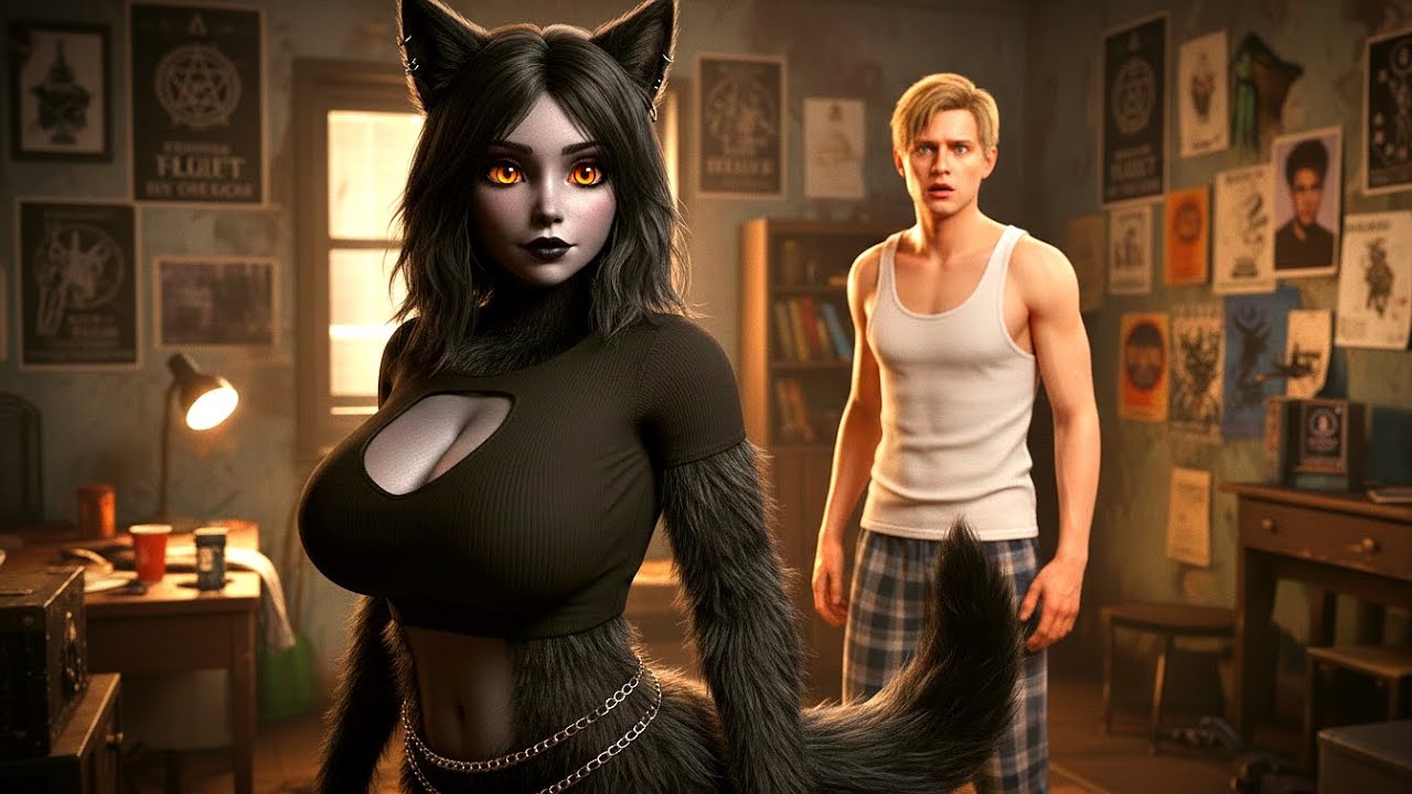 Spooky Goth Roommate Turns Into a Feral Wolf at Midnight