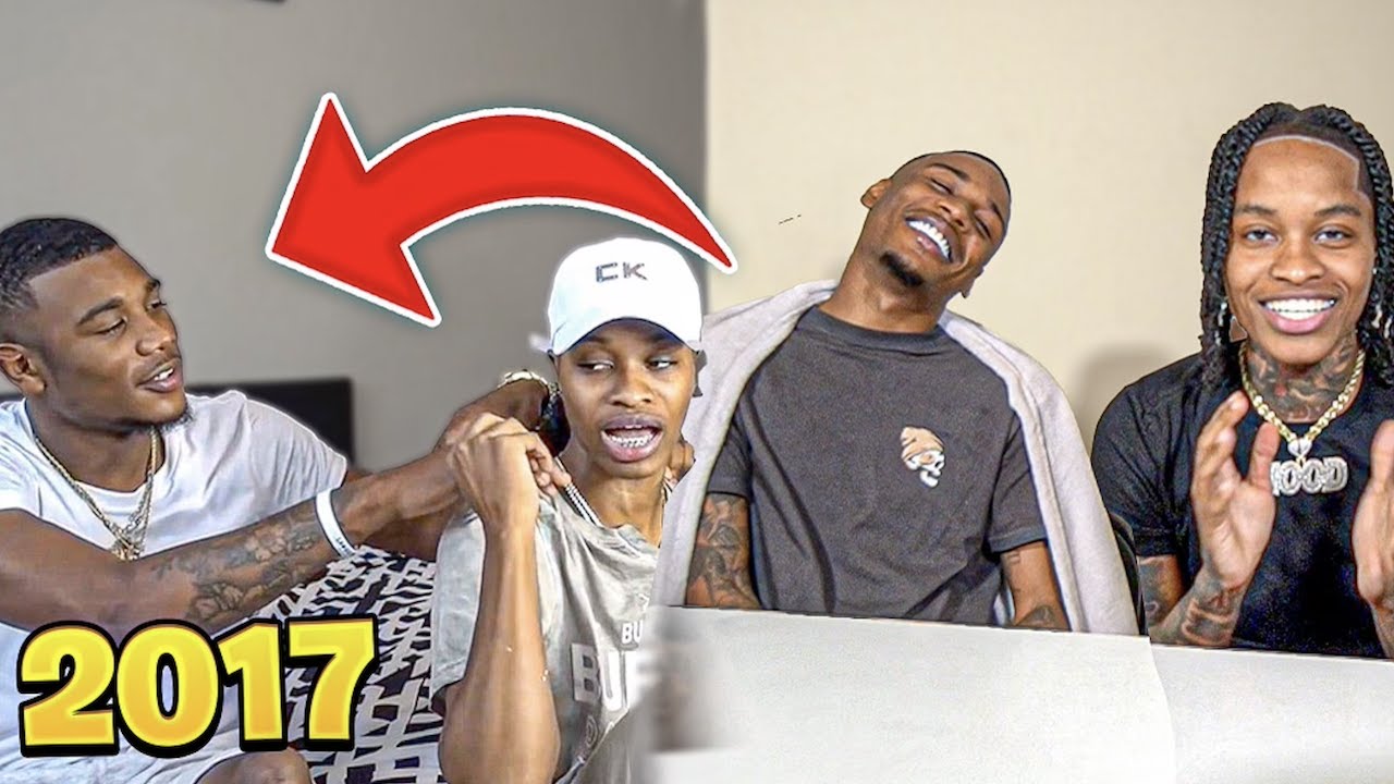 REACTING TO OUR OLD YOUTUBE VIDEOS!!! Ft. Ar'mon