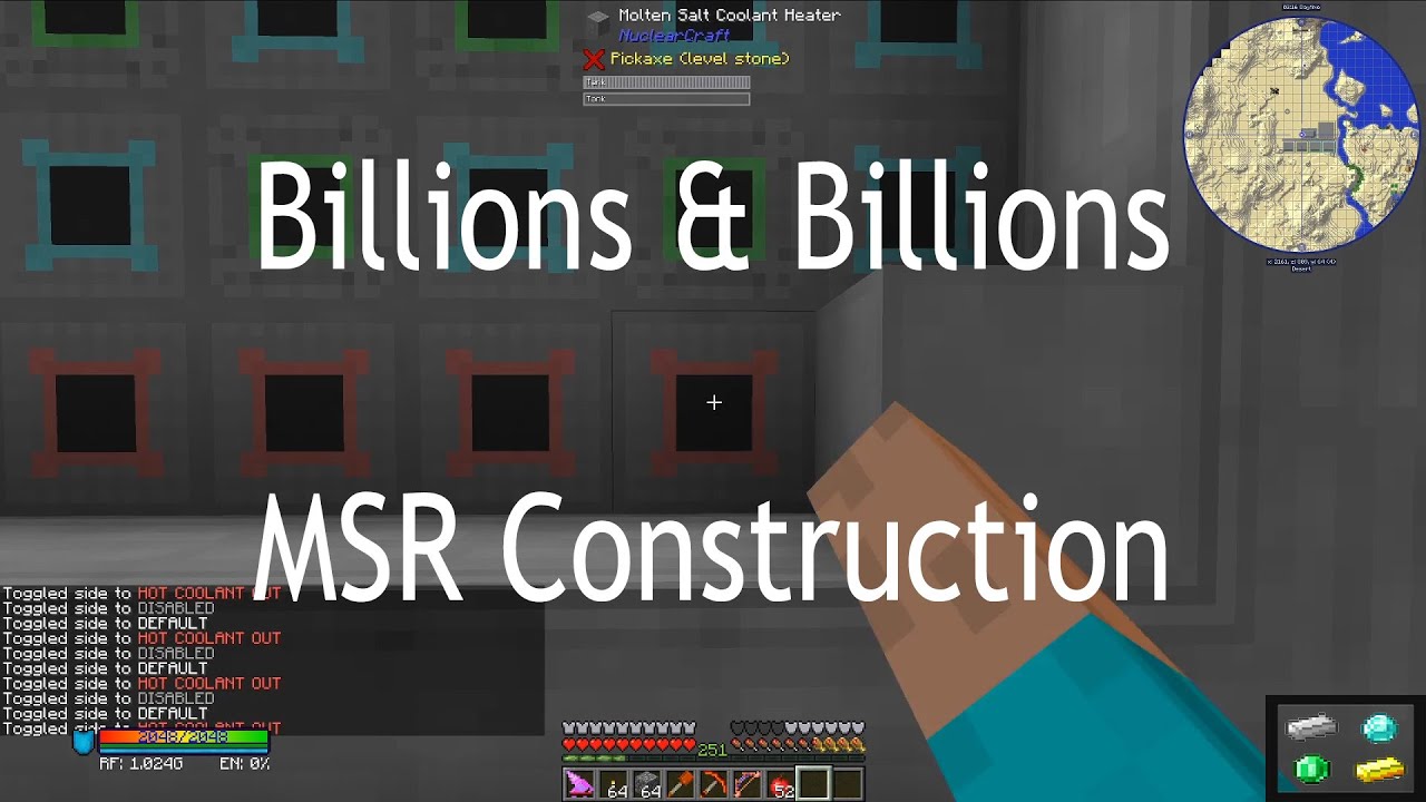 NuclearCraft Molten Salt Reactor Construction