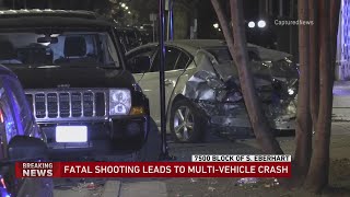 Deadly shooting leads to multi-vehicle crash on Chicago's South Side