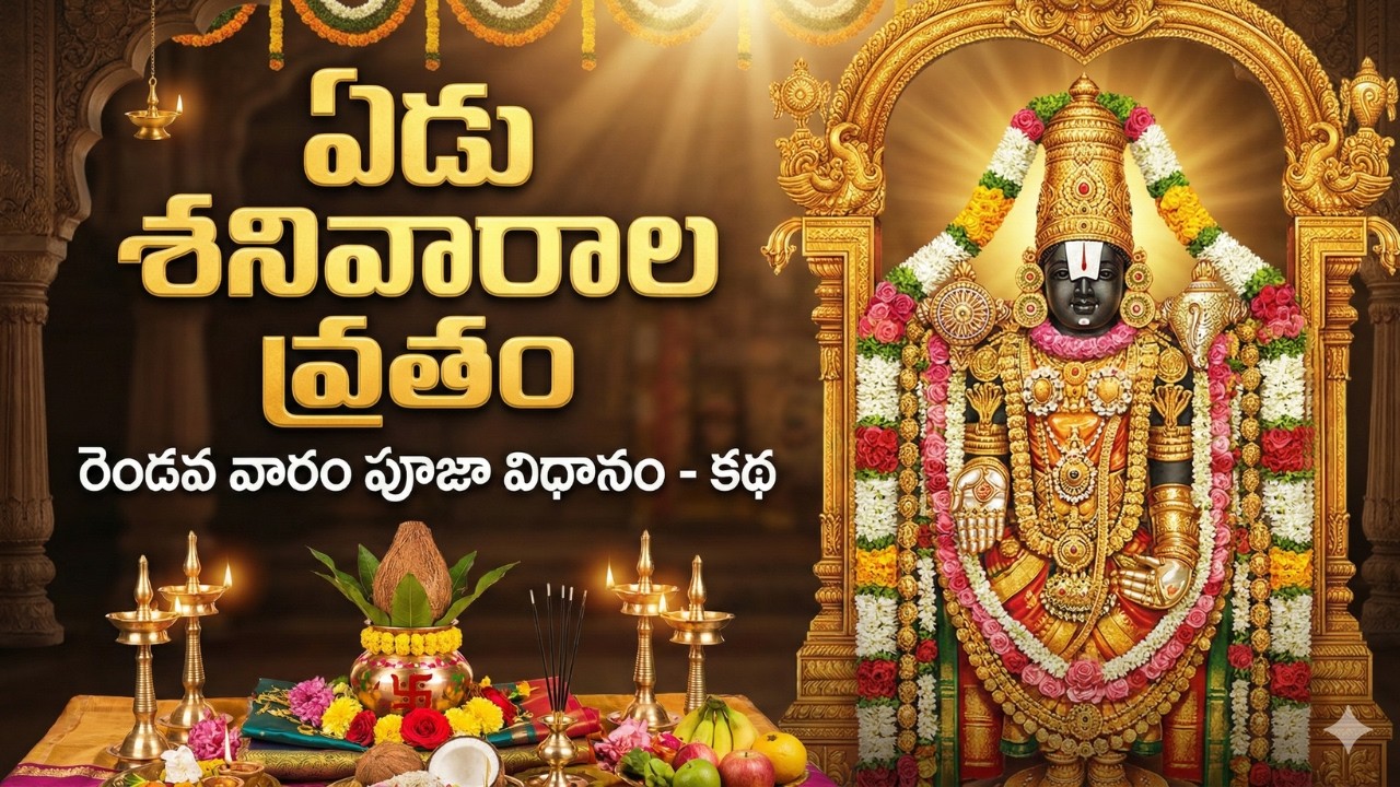 శ్రీవెంకటేశ్వర స్వామి ఏడు శనివారాల వ్రతం | రెండవ వారం పూజా విధానం మరియు కథ | Sapta Sanivara Vratha |