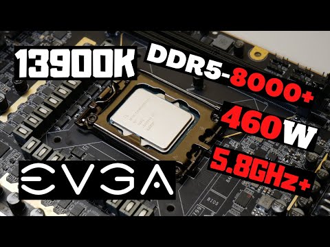 Intel Core i9 13900K Overclocking to 5.8GHz & Hynix A-die DDR5 to 8000MHz+ on EVGA Z790 DARK KINGPIN