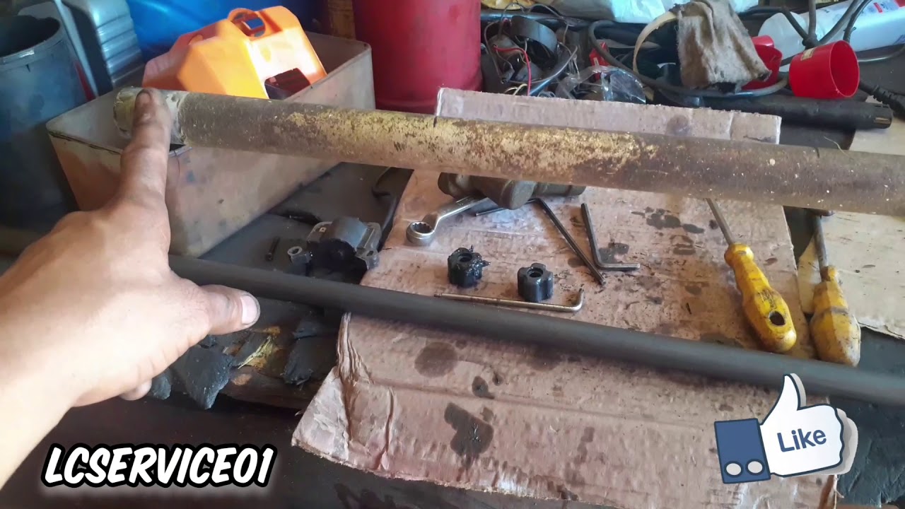 Como colocar as bruxa do tubo da Roçadeira