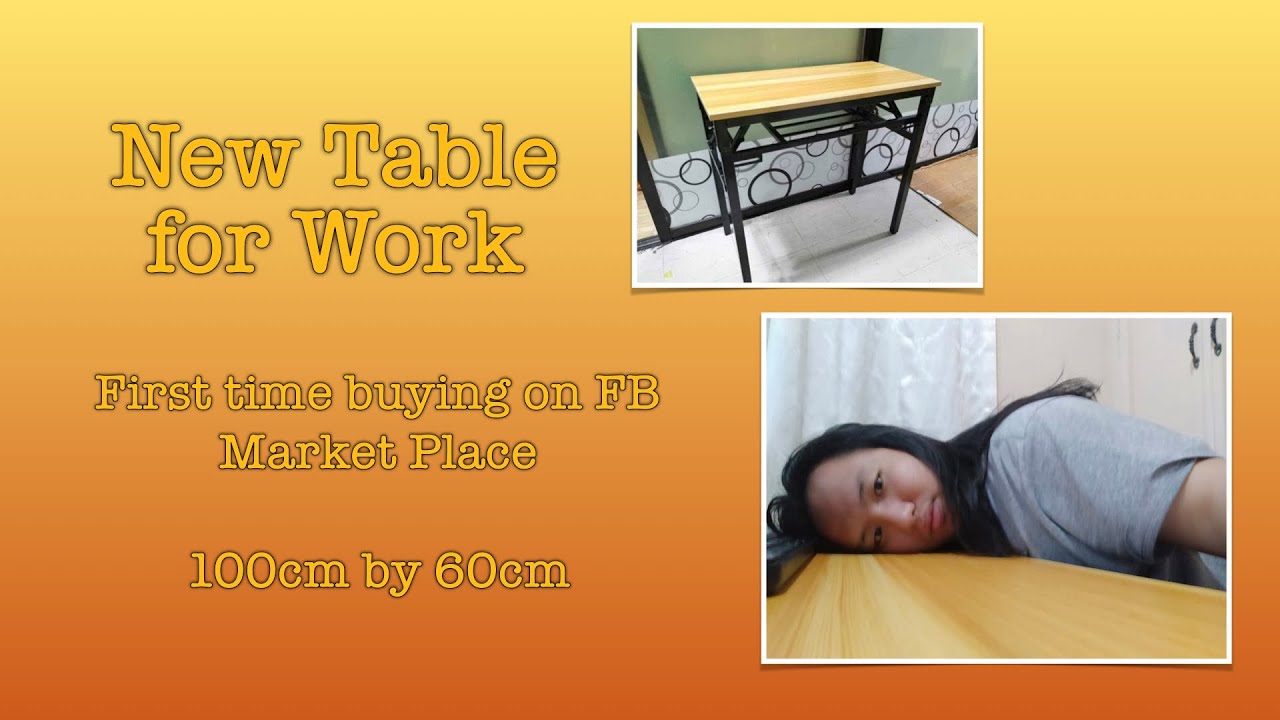 New Table for my WFH Setup 100cm by 60cm Foldable Table YouTube