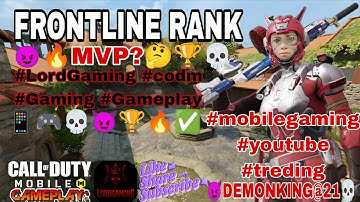 call of duty📱🎮mobile 🔥mission frontline🏆rank😈 gameplay #codm#callofduty#youtube#foryou#fyp#trending 