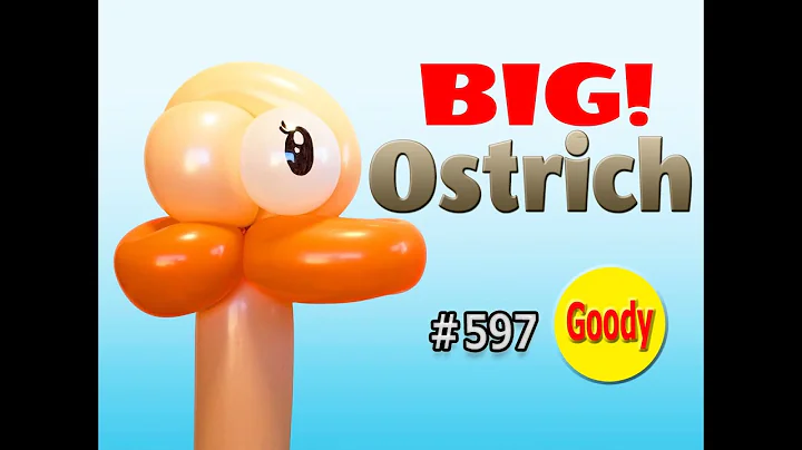 【バルーンアート Balloon Art】   Ostrich DIY 🌏 How to make Giant Ostrich Balloon 🥚 ダチョウの作り方 【かねさんのバルーンアート】