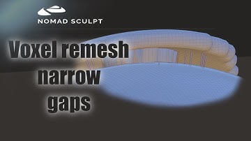 Nomad Sculpt - Voxel remesh narrow gaps (V1.65 - 6.3.2022)