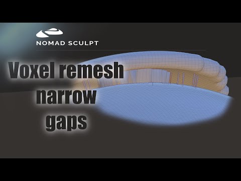Nomad Sculpt - Voxel remesh narrow gaps (V1.65 - 6.3.2022)