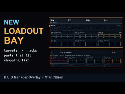 Star Citizen Ship Loadout Bay Tutorial: Mix Turret Guns, Swap Missile Racks (H.U.D Manager)