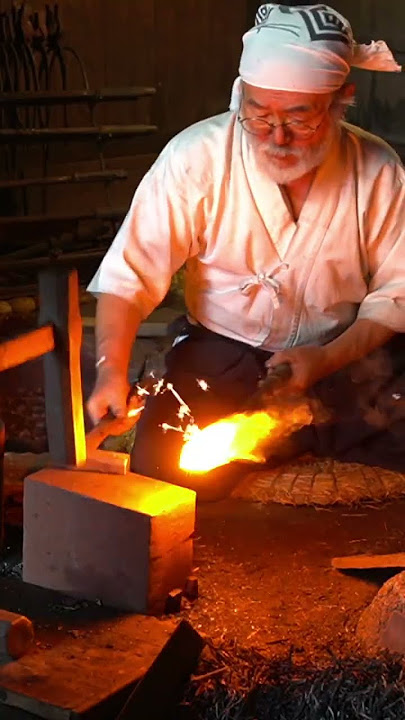The Process of Making a Samurai Sword with 1,000 Years of Histories #shorts #short