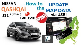 Nissan Qashqai J11b: how to update the map data by USB Nissan Map Update Tool