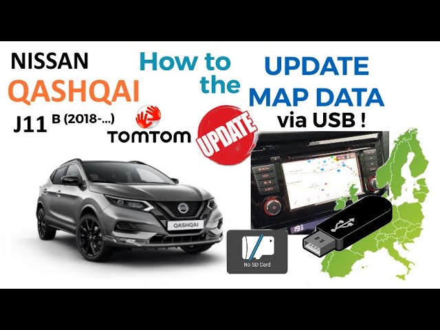 Nissan Qashqai J11B: How To Update The Map Data By Usb - Youtube