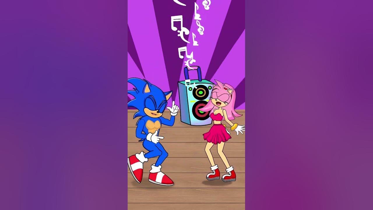 Sonic Exciting Dance - Dance With Sonic - Shadow Joke #shorts #sonic #funny #dance #amy