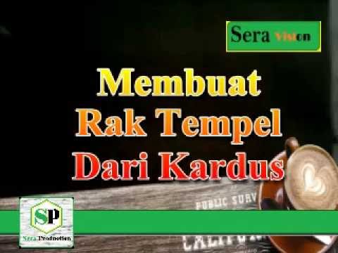 Membuat Rak  Dinding  Tempel  dari Kardus YouTube