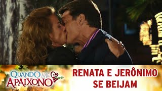 Renata e Jerônimo se beijam | Quando Me Apaixono