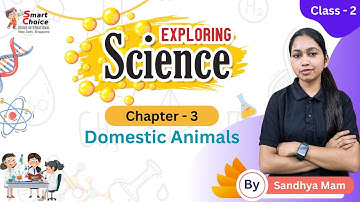 Domestic Animals | Science | Chapter - 3 | Class 2 | By Sandhya Mam | Smart Choice |