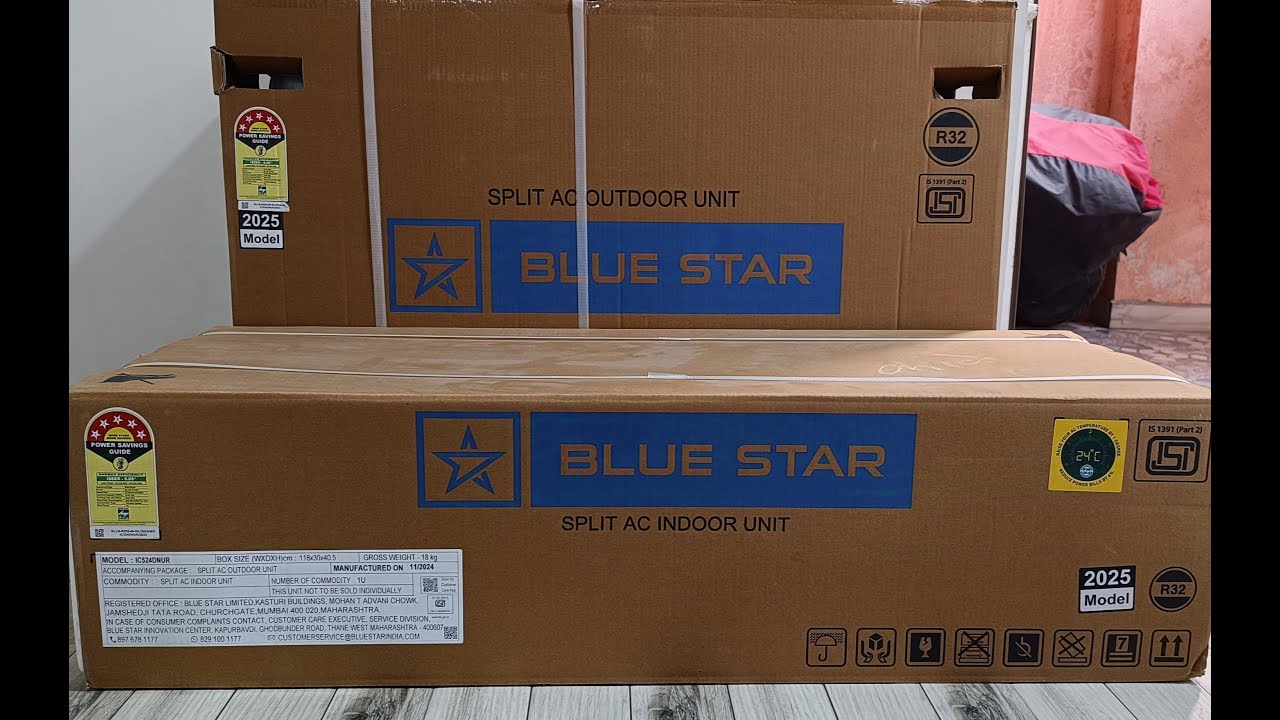 Blue Star 2 ton 5 Star AC | Ai Pro AC | model - IC524DNUR full Installation
