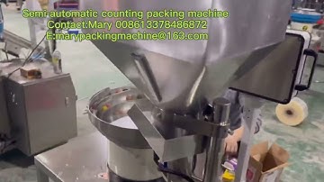 Candy counting machine (can work with pouch,box,jaw and so on) simple and low cost