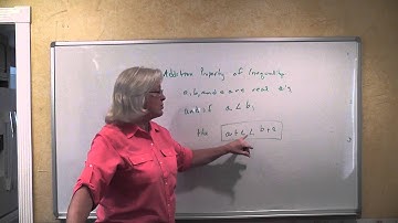 BJU Algebra 1 2nd Ed  Section 5 2  Properties of Inequality Addition and Subtraction