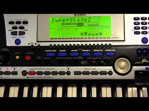 Yamaha PSR540 XG MIDI keyboard demo