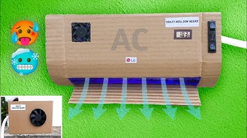 How to make AC || Smart Air Conditioner At Home || Powerful AC