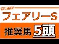 フェアリーステークス2021 予想 【発表!推奨馬5頭】