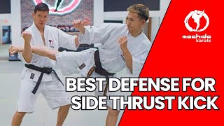 Best defense for Side trust kick