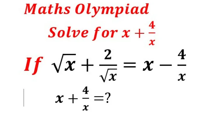 Olympiad Exam | Advance Math | Solve for x - 4/x | Nice Exponential Equation