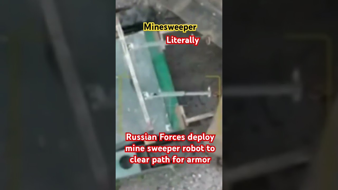 ‼️Minesweeper Ground Drone 💥 - Russian Forces🇷🇺 deploys new drone to clear path for armor
