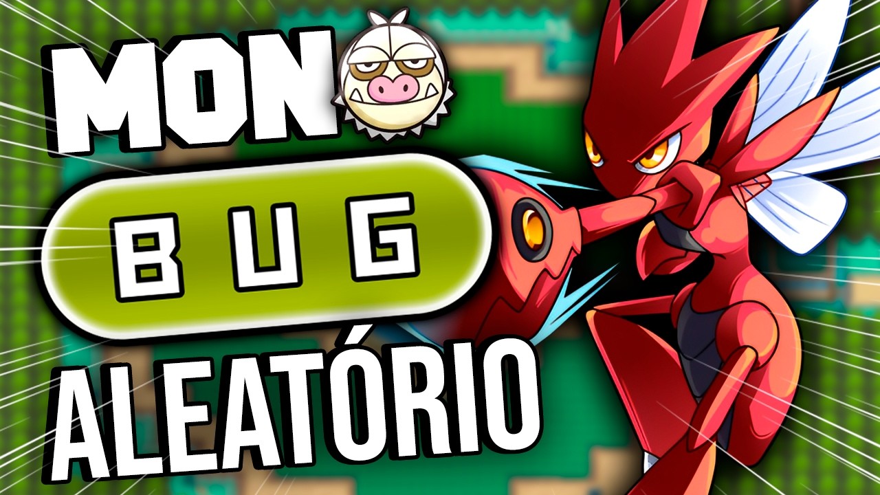 ZERANDO Pokémon HEART GOLD SÓ com tipo INSETO, mas tá TUDO ALEATÓRIO 🐛