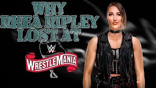 So THAT'S WHY Rhea Ripley lost the NXT Womens Championship at WRESTLEMANIA (JOB'd Out)