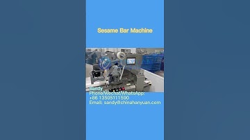 Sesame Candy Packing Line Sesame Bar Packing Machine #equipment #machine#sesamecandymachine #pack