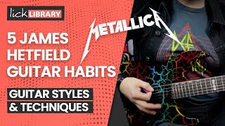 🤘 Steal These 5 INSANE James Hetfield Guitar Habits