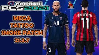 PES 2021 Update Mega Tattoo Pack Smoke Patch 21.3.7 DLC 7