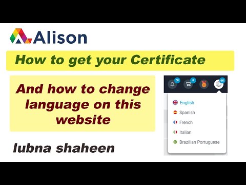 How to get certificate from Alison website | lubna shaheen | fast information