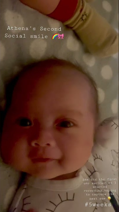 Athena Smiles 🌈🌸 | 5 weeks