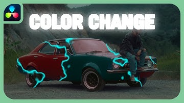 EASY Car Color Change Effect | DaVinci Resolve | Studio