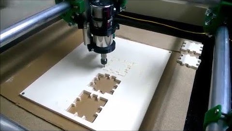 Mostly Printed CNC - first cut