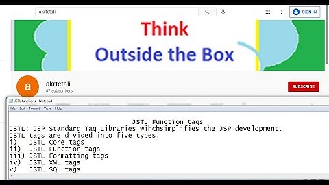 #JSTL tutorial #JSP JSTL function tags #string manipulation using JSTL functions #JSTL tags division