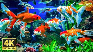 Under Red Sea 4K (ULTRA HD) - Beautiful Colorful Fish in Aquarium, Sea Animals for Relaxation