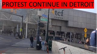 Protest continue at tcf center in Detroit Michigan | Trump supporters protest for a recount