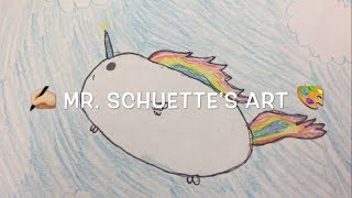 Awesome KAWAII Unicorn Potato !!! How to Draw Video -TIME LAPSE | Mr. Schuette